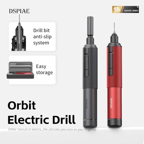 DSPIAE AT-ED Orbit Electric Hand Drill, Hobby Model Mini Drill Pen, Gray