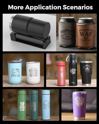 GWEIKE Roller Rotary for G2/Plus/G2 Pro/G2 Max, Laser Engraving Machine Accessories, Roller Rotary is Suitable for Engraving Cylindrical Objects Such as Stainless Steel Cups, Pens, etc.