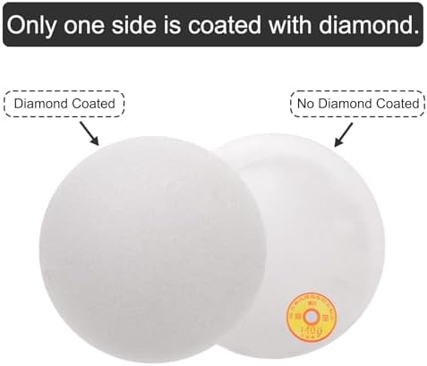 uxcell Diamond Sanding Grinding Disc, 12-Inch (300mm) Grit 400 No Center Hole, Flat Lap Disk Polishing Discs Abrasive Wheel for Gemstone Tile Porcelain Glass Stone Metal