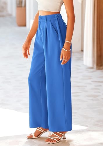 PRETTYGARDEN Women's Flowy Wide Leg Dress Pants