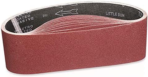 10 Pack 4x36 Inch Sanding Belts 120 Grit for Belt Sander