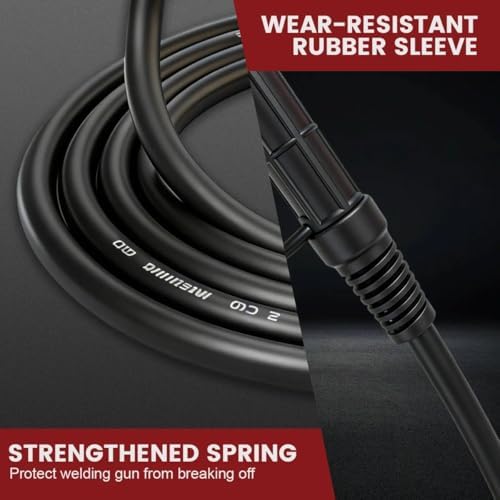 15ft MIG WELDING GUN 180A replacement for Titanium unlimited 200, MIG 140/170 Professional MP Welders.64804 64805 64806 Applicable to K530-6 style parts