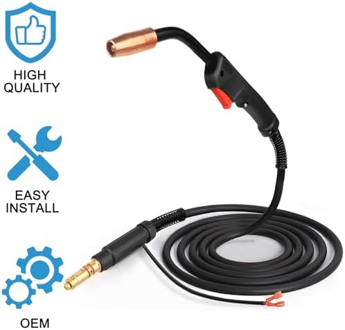 MIG Welding Gun Torch 100Amp 15' Replacement for Lincoln Magnum 100L K530-5