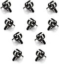 30pcs 0.43" ID Constant Tension Band Hose Clamps, 11mm Spring Band Type Action Hose Clamp Manganese Steel Fuel Line Clamp Low Pressure Air Clip Clamp for Fuel Hose Line Water Pipe Air Tube black
