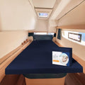 JS Sanders AFT Berth Boat Sheet 1 Pcs 600 TC Egyptian Cotton, Navy Blue
