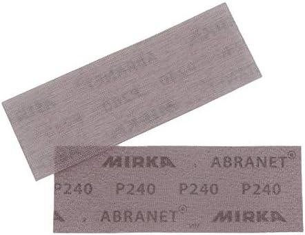 Mirka Abranet Abrasive Sheets 3x9 Inch Hook & Loop P240 50 pcs