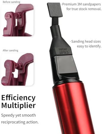Electric Reciprocating Sander – Precision Multi-Speed Sanding Tool with Fine Sandpaper for Crafts, Miniatures, Jewelry, Woodworking, Resin Kits, Model Automotive Detailing, DIY & Hobbyists