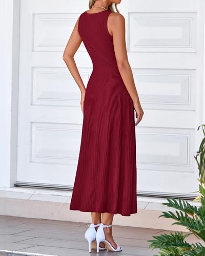 BTFBM Women Midi Bodycon Tank Dress
