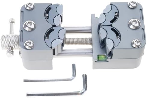 Mini Special Shaped Vise Clamp, Small Bench Vise Clamp, Self-Adjusting Smart Fractal Vise, Stainless steel Precision CNC Processing Fixing Device, for DIY, Crafts, Jewelry Making, Repair