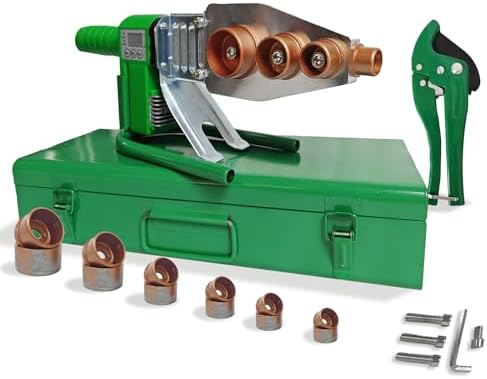 Plastic Water Pipe Welder for PP, PP-R, PE, PP-C - Poly Pipe Fusion Machine - PVC Pipe Heater - 110V Pipe Welding Equipment