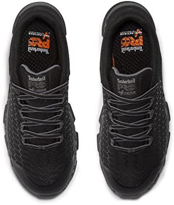 Timberland PRO Men's Powertrain Sport Alloy Safety Toe Industrial Athletic Work Shoe, Black/Grey-2024 New, 8