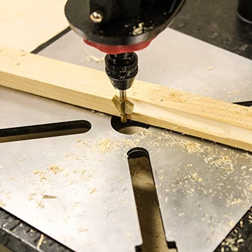 Milescraft 1097 ToolStand - Variable Speed Drill Press Stand (compatible with Dremel). Rotary Tool Not Included, Black