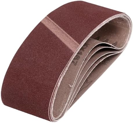 HARFINGTON 2-1/2 x 14 Inch Sanding Belts, 5 Pcs 180 Grits Aluminum Oxide