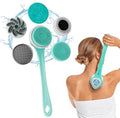 6-in-1 Silicone Body Scrubber & Back Scrubber for Shower, IPX7 Waterproof