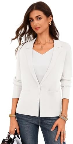 GRACE KARIN Womens Sweater Blazer Jackets Business Casual Work Cardigan