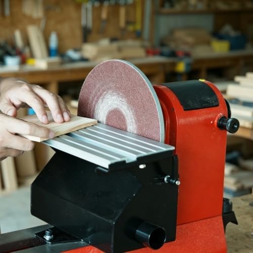 Lathe Mounted Disc Sander for 14 inch and 16 inch Woodtuning Lathe with Thread 1"X8TPI, Sanding Accessory, 9 inch Disc Sander.