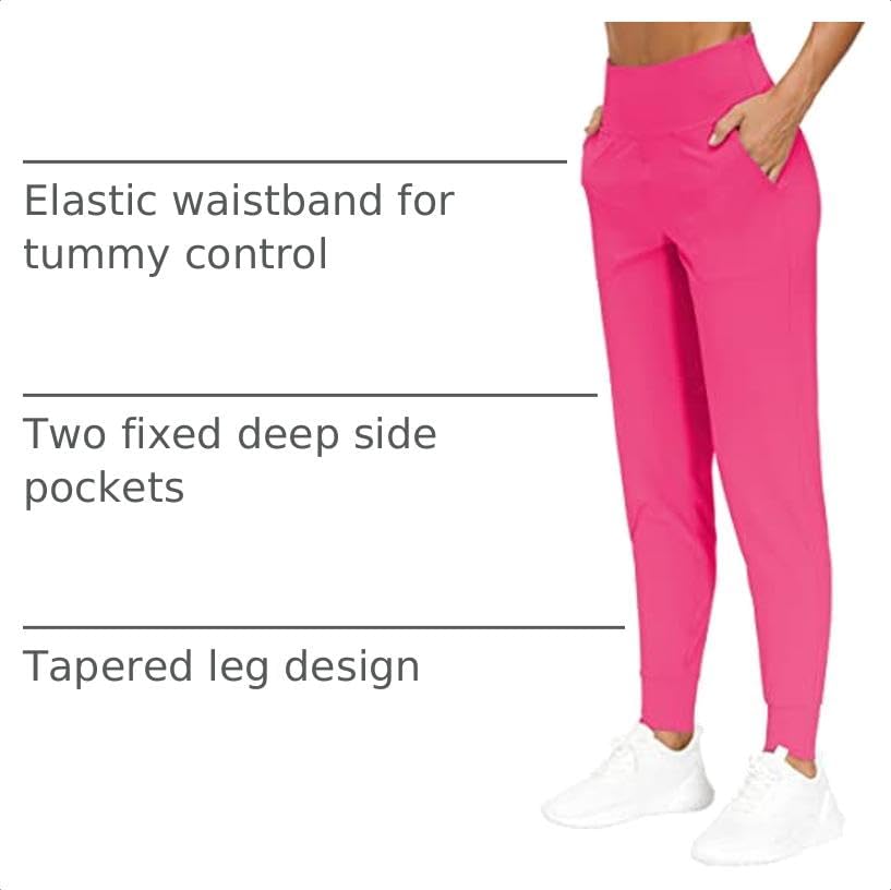 THE GYM PEOPLE Women's Workout Joggers Pants Lightweight Lounge Leggings