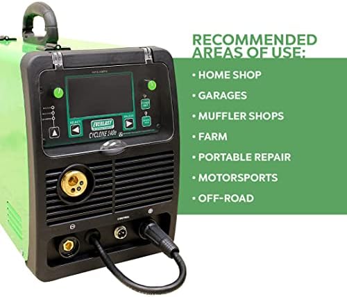 Cyclone 140E MIG Welder – 140 Amp Flux Core Welding Machine | 110V Portable Welder for Home & DIY Projects