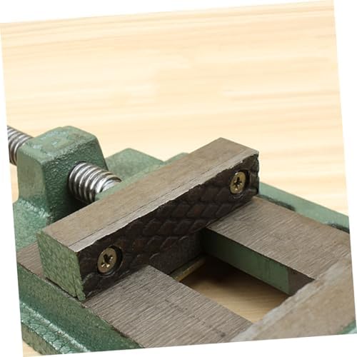 5 Inch Drill Press Vise Bench Clamp Cast Iron Table Vise Small Workholding Device for Woodworking and Milling
