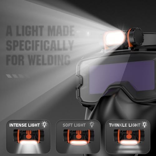 YESWELDER Welding Goggles Kit with LED Light, True Color Shade