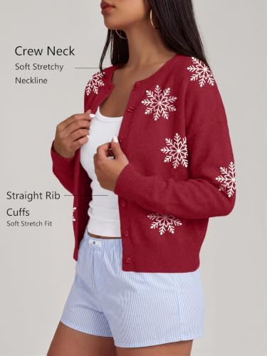 Trendy Queen Cropped Cardigan Sweaters for Women Fall Fashion Clothes 2026