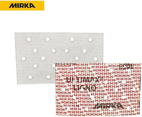 Mirka Abrasive Sheets Ultimax Ligno 3x5 Hook and Loop P320 50 Pack