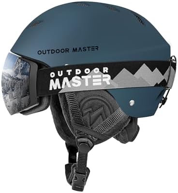 OutdoorMaster Kelvin Ski & Snowboard Helmet Set with RPO Goggles