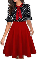 Women Summer Floral Ruffle Sleeve Wear to Work Church Wedding Guest Party Dresses