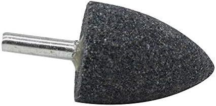 20Pc 1/4" Shank Brown Corundum Grinding Head Cone Shaped Grinding Wheel Abrasive Mounted Grinding Point Stone Rotary Tools Deburring Polishing -Diameter:30mm