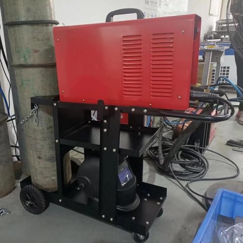Welding Cart for Mig Welder - Table Top Cabinet With Gas Bottle Storage - Machine Equipment Plasma Cutter - Durable 400 Lbs Capacity