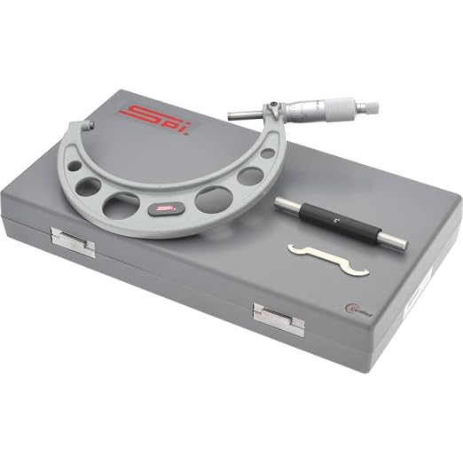 SPI 17-644-6 Calibrated Mechanical Outside Micrometer: 4" to 5 inch Range