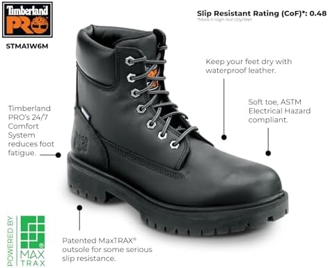 Timberland PRO Mens Direct Attach MaxTRAX Soft Toe SRO Boot