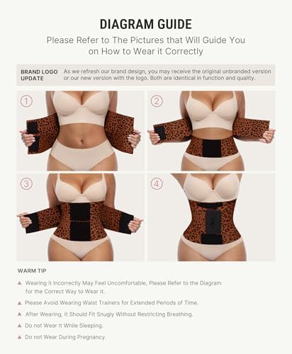 FeelinGirl Waist Trainer for Women Corset Tummy Control Faja Body Shaper