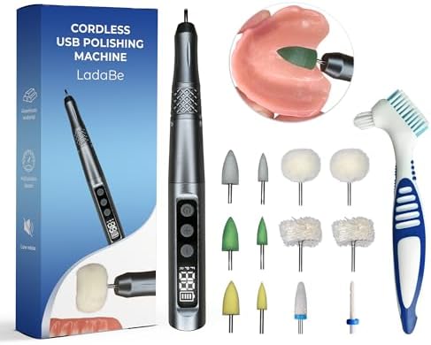 Cordless USB Polishing Machine 35000 RPM, Helps Refine Edges for a Comfortable Fit, Remove Surface Stains, Edge Smoothing and Surface Finishing, Polishing Head Set with Step-by-Step Instructions, Gift
