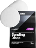 CARPRO Sanding Discs - Silicon Carbide Sanding Foam Pads, Remove Paint Defects While Keeping OEM Appearance, Wet or Dry Sanding - P1500 - (5" Pack of 10)