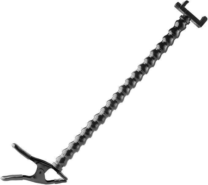 MOGO ModularHose Assistive Technology Phone Holder with Heavy-Duty Spring Clamp (Opens to 2"), 18 Inch Arm