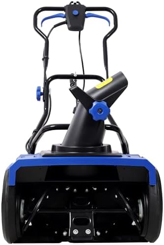 20 Inch Electric Snow Blower with Wheels, Corded Electric Snowblower with Dual LED Lights for Patio Driveway Walkways, 15-Amp Snow Thrower Lightweight with 30 FT Throwing Distance (Blue)