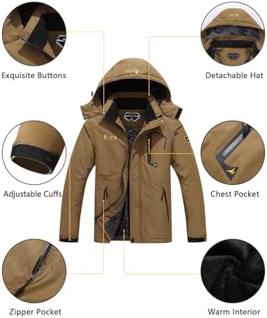Men's Ski Jacket Winter Coat
