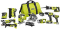 Ryobi 18-Volt ONE+ Lithium-Ion Cordless (10-Tool) Combo Kit with (1) 4.0 Ah Battery and (1) 1.5 Ah Battery, Charger and Bag