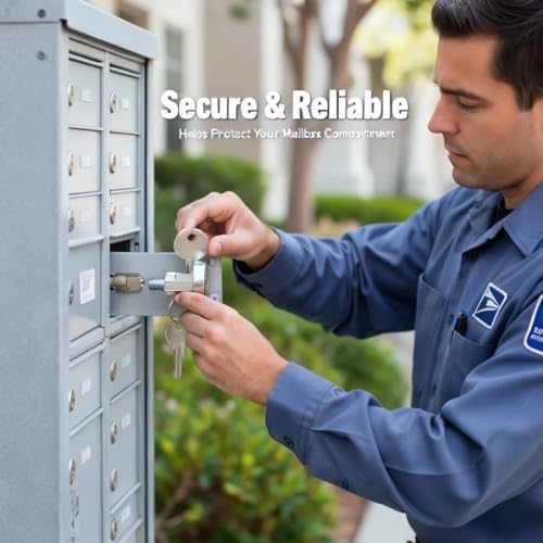 L1172C Mailbox Lock Replace USPS-L-1172C National Mailbox Lock C9100,10 Set | Mailbox Lock Fit for CompX L-1172C NDCBU CBU Cluster Mailboxs with 3 Keys