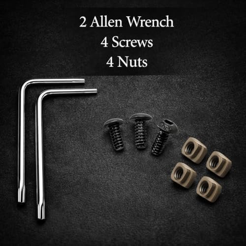 Gotical 13 Slots MLOK Picatinny Rail Section for M-Lok Handguard Flat Dark Earth Fit for 21mm Picatinny/Weaver Rails