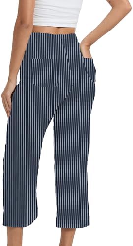 Wide Leg Jeans for Women Trendy High Waisted Flare Jeans Cropped Pants Stretchy Baggy