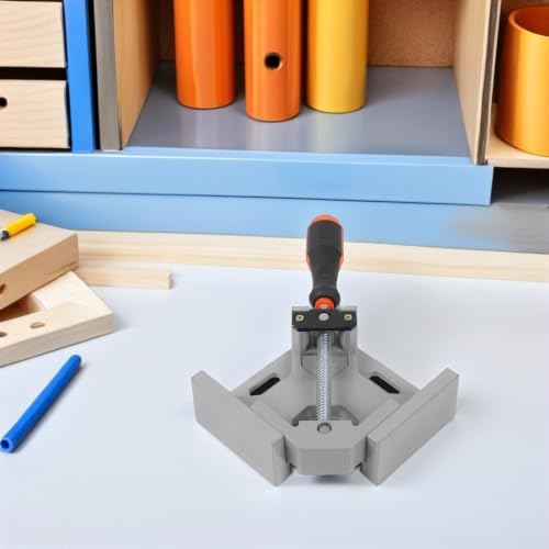 Angle Corner Clamp Rustfree Stainless Steel Heavy-duty for Woodworking 2pcs with Single Handle, Portable Tool Lightweight Clamping Device for Casing Installations and Welding