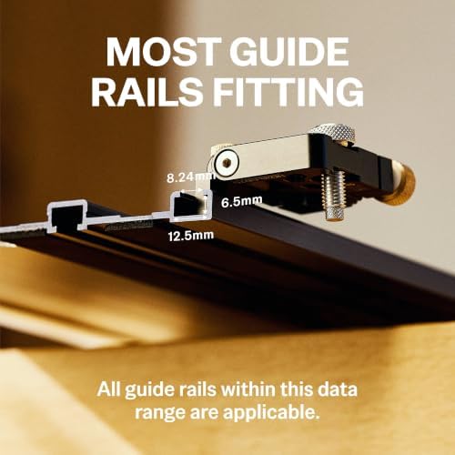 HONGDUI Hooked On Wood 2pcs Folding Guide Rail Clamp HD30-GD7N Bench Dog Flip Clamps Fit for 20mm Bench Dogs Folding Rail Clip For MFT System - 2 Pack