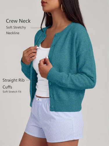 Trendy Queen Cropped Cardigan Sweaters for Women Fall Fashion Clothes 2026