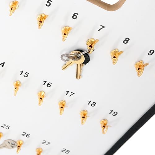 SSWBasics Key Board with Self-Closing Tabs - 38 Hooks - 13 3/4" W x 20" L