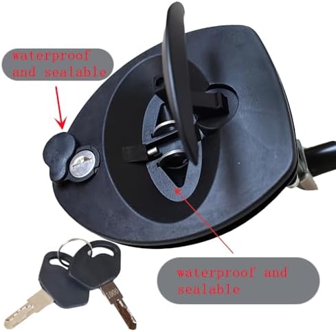 Single Point Compression Latch for Underbody Truck Tool Box with Blind Studs, 1pc T-Handle Folding Design with 2 Keys, Replacement Latch for Universal Toolbox Door Locks Truck Boxes Locks
