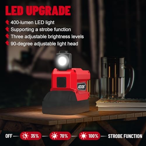 220W Azocek Power Inverter Compatible with Milwaukee 18V Battery