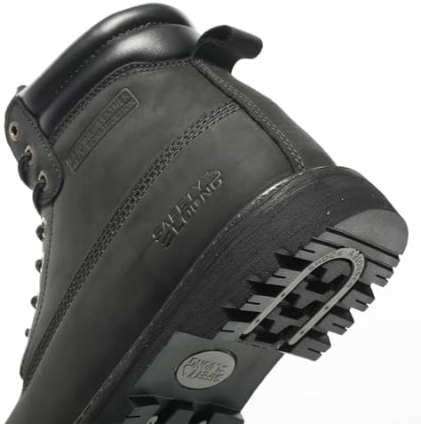Work Boots for Men Soft Toe Waterproof Leather Workboots