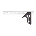Starrett Steel Combination Square with Square Head - 11-3/4" Blade Length, Forged and Hardened Steel Heads, Reversible Lock Bolt, 36 Graduation Type - C33MEH-300